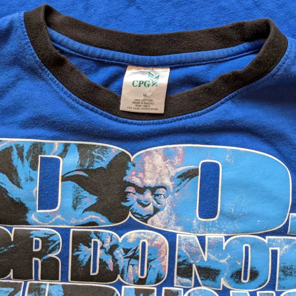 Vintage Star Wars Yoda ringer t-shirt - image 3