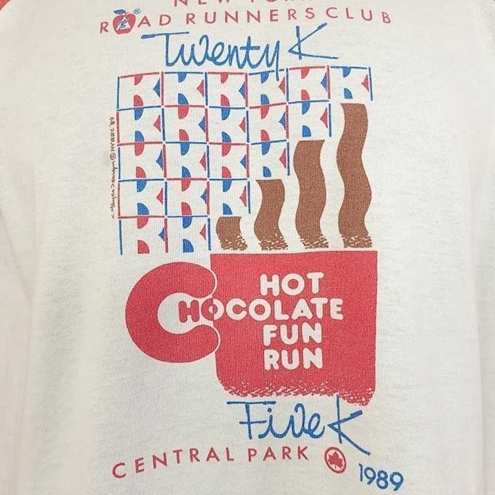 Hot Chocolate Fun Run T Shirt Vintage 80s 1989 Ce… - image 2