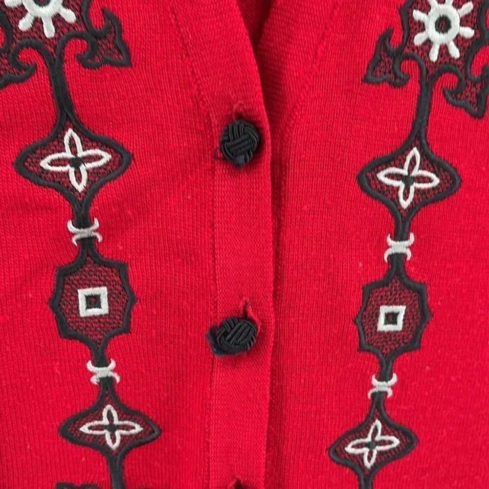 Other Koret vintage VTG wool sweater vest embroid… - image 2
