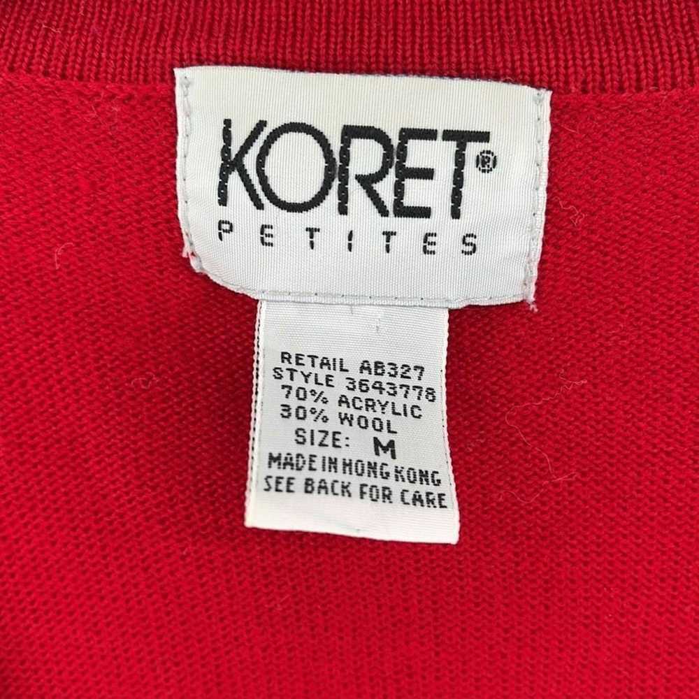 Other Koret vintage VTG wool sweater vest embroid… - image 5