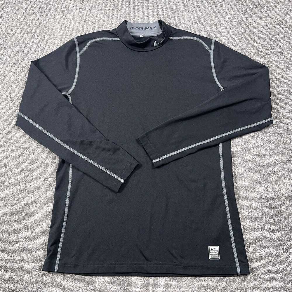 Nike Pro Combat Shirt Adult Large Black Long Slee… - image 1