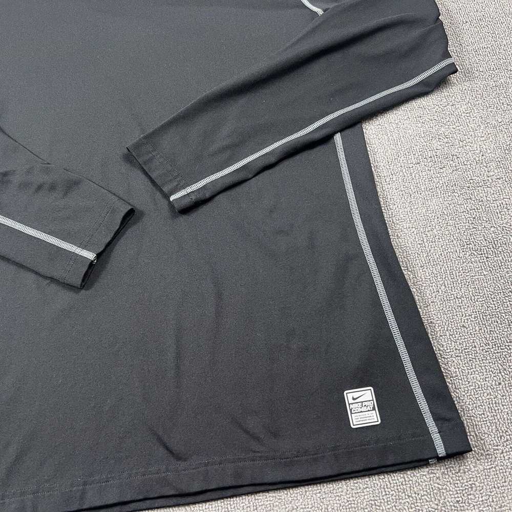 Nike Pro Combat Shirt Adult Large Black Long Slee… - image 3