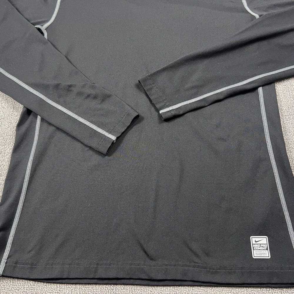 Nike Pro Combat Shirt Adult Large Black Long Slee… - image 4