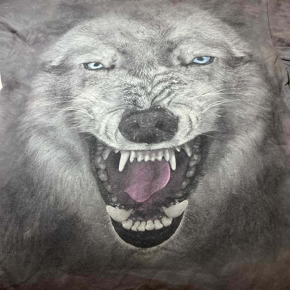 Mountain tee WOLF t-shirt 3D Sz L nature tee the … - image 1