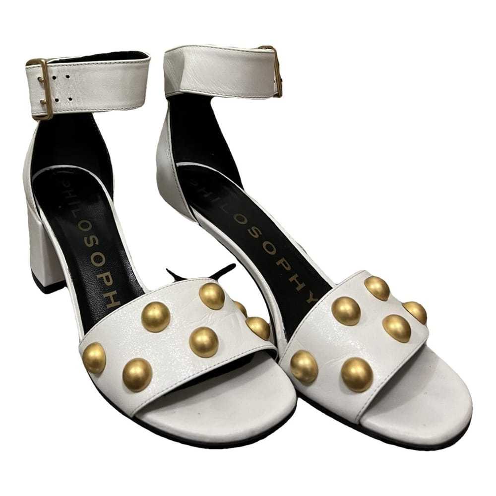 Philosophy Di Lorenzo Serafini Leather sandal