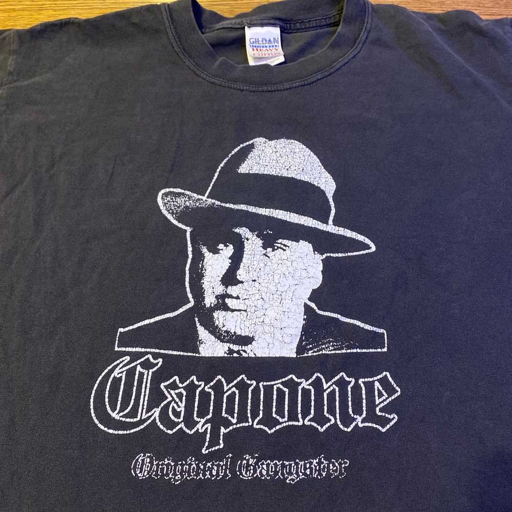 Vintage Al Capone mobster gangster tshirt shirt s… - image 2