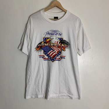 Vtg 1997 Proud To Be American T-shirt - image 1