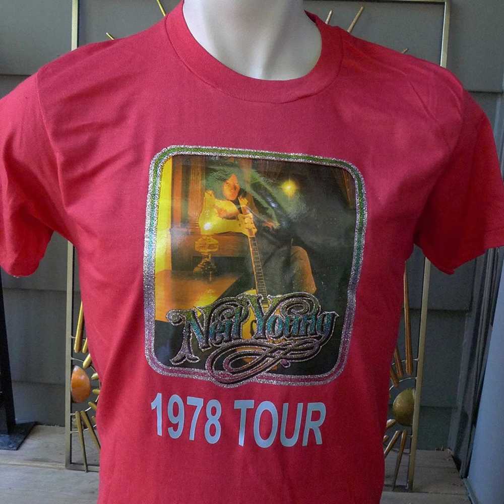 1978 Neil Young Single Stitch Shirt (C) Licensed … - image 1