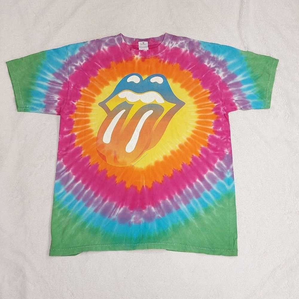 Vintage The Rolling Stones Tie Dye 2002-03 USA To… - image 1