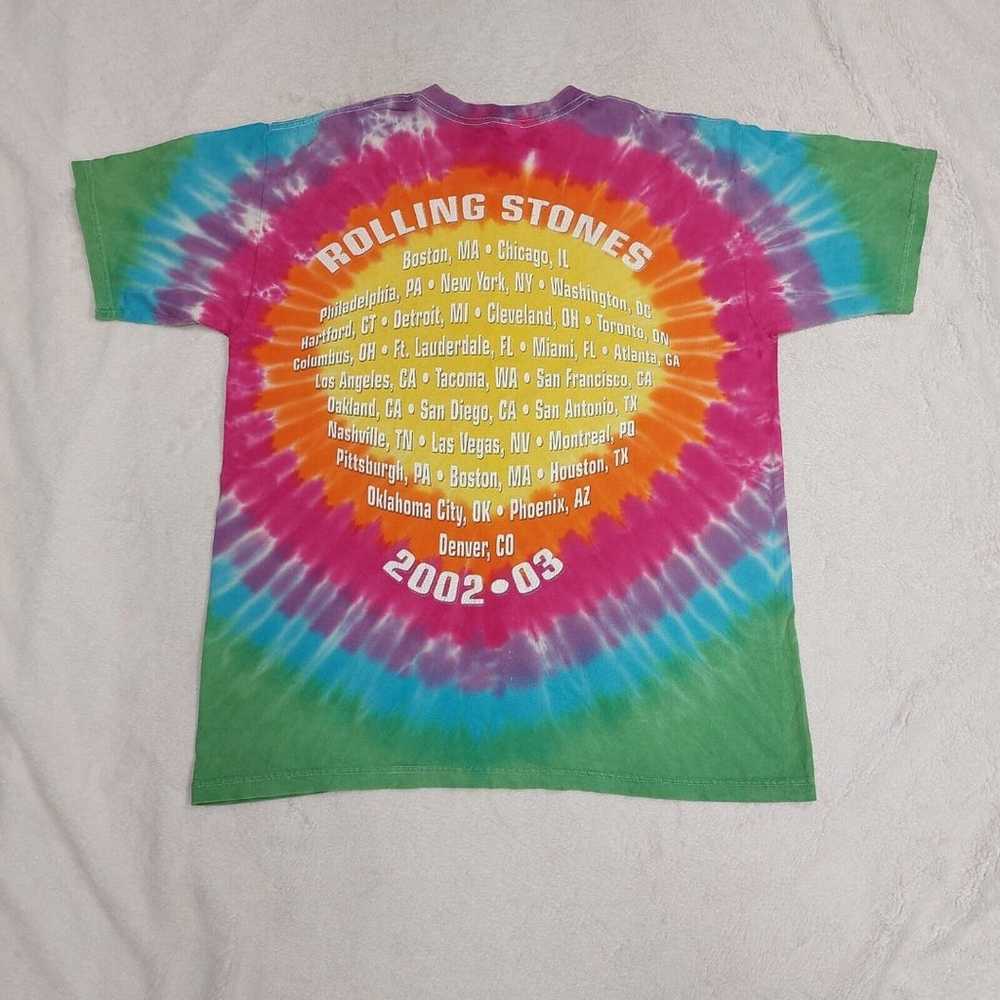Vintage The Rolling Stones Tie Dye 2002-03 USA To… - image 8