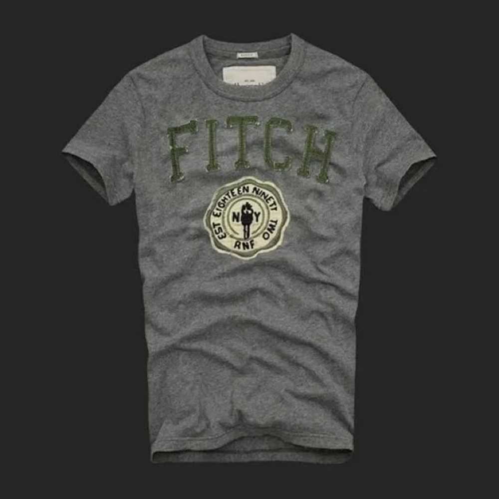 Abercrombie & Fitch Cold River Logo Grey Graphic … - image 1