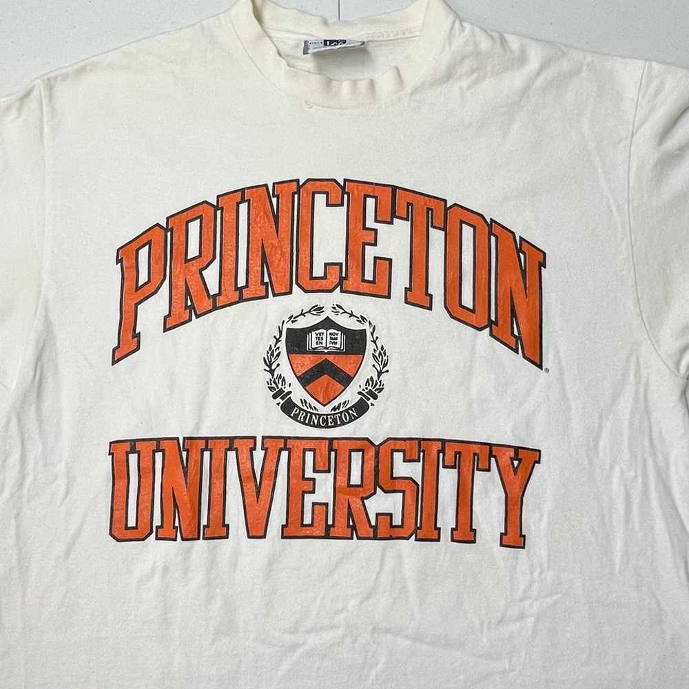 Vintage Lee Arched Logo Princeton University T-Sh… - image 3