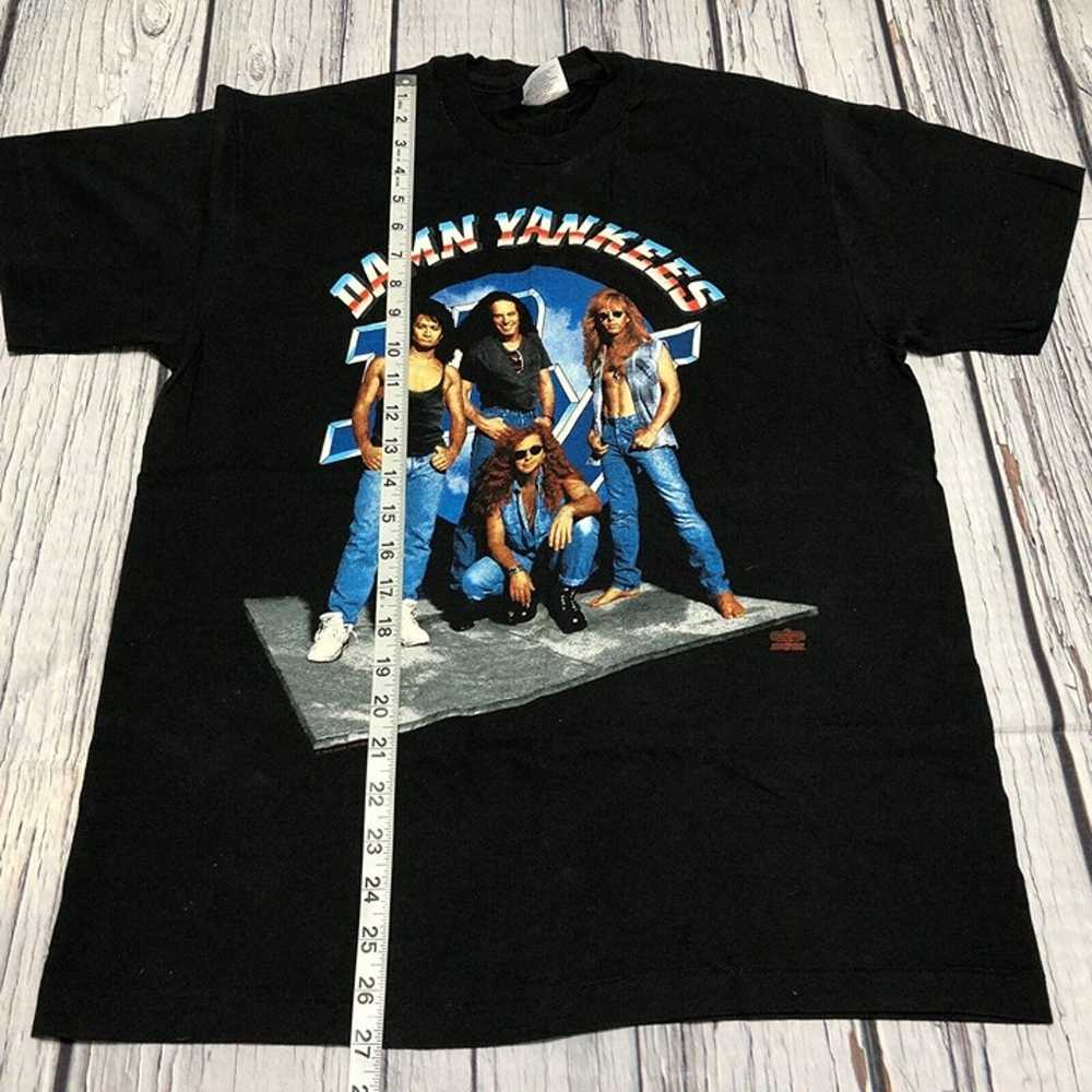 1993 Damn Yankees Vintage T-Shirt Size L Black Do… - image 8