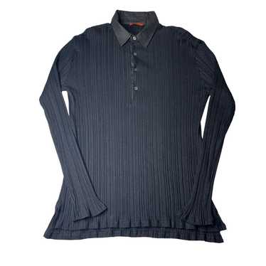 Barena 2-22 BARENA Men's Top Henley Ribbed 97% Cot