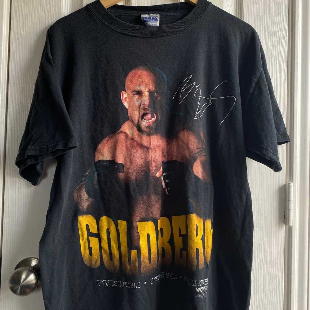 Vintage 90s WCW WWF WWE Goldberg Shirt Size Large - image 1