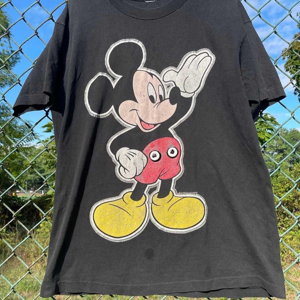 90’s Disney Vintage Mickey Mouse Retro Tee Graphi… - image 4