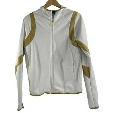 Nike NIKE Therma-Fit White and Gold Full Zip Hood… - image 1