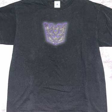 2001 Transformers Textured Logo T-Shirt