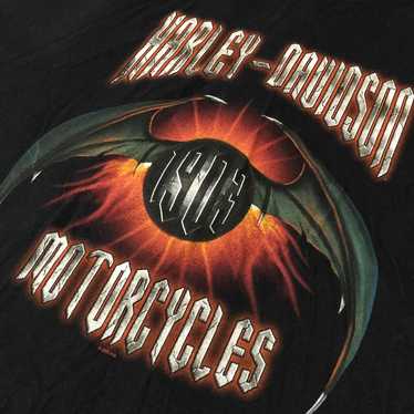 Harley Davidson Motorcycles Black T Shirt Sz XL B… - image 1