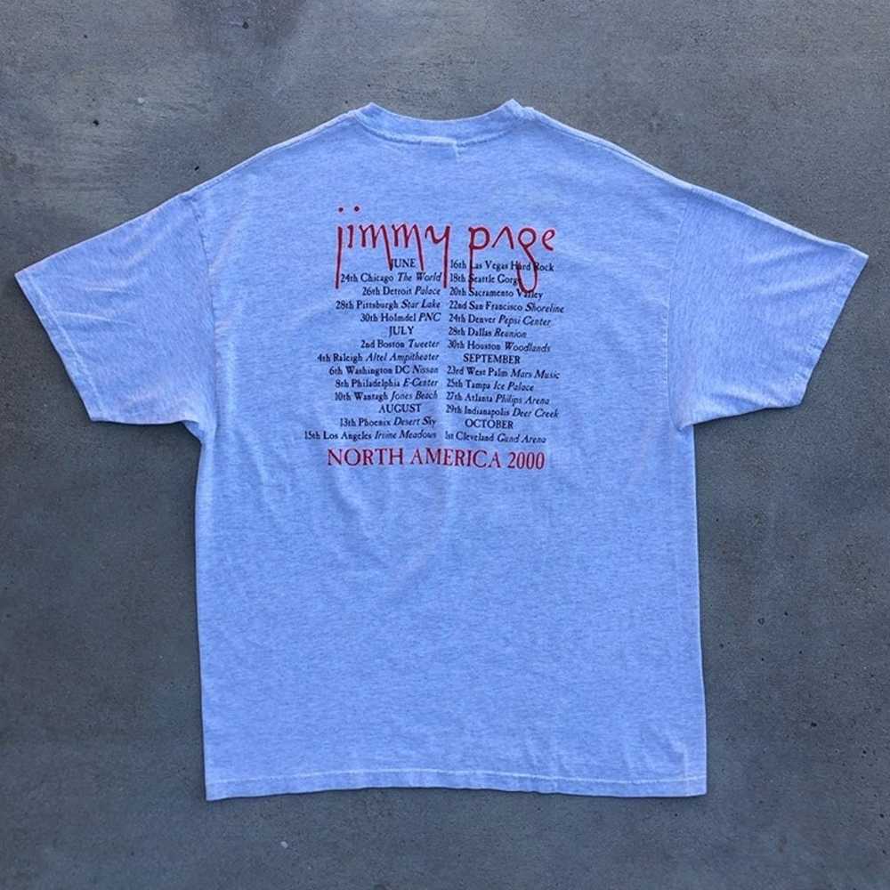 Vtg 2000 Jimmy Page ZoSo North America Tour Gray … - image 5