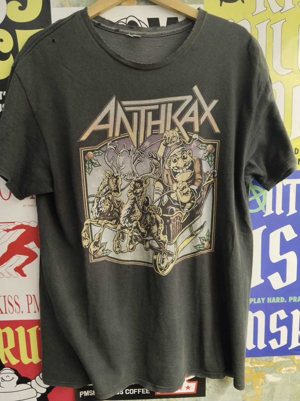 Band Tees × Rock Tees × Vintage Vintage Anthrax B… - image 1