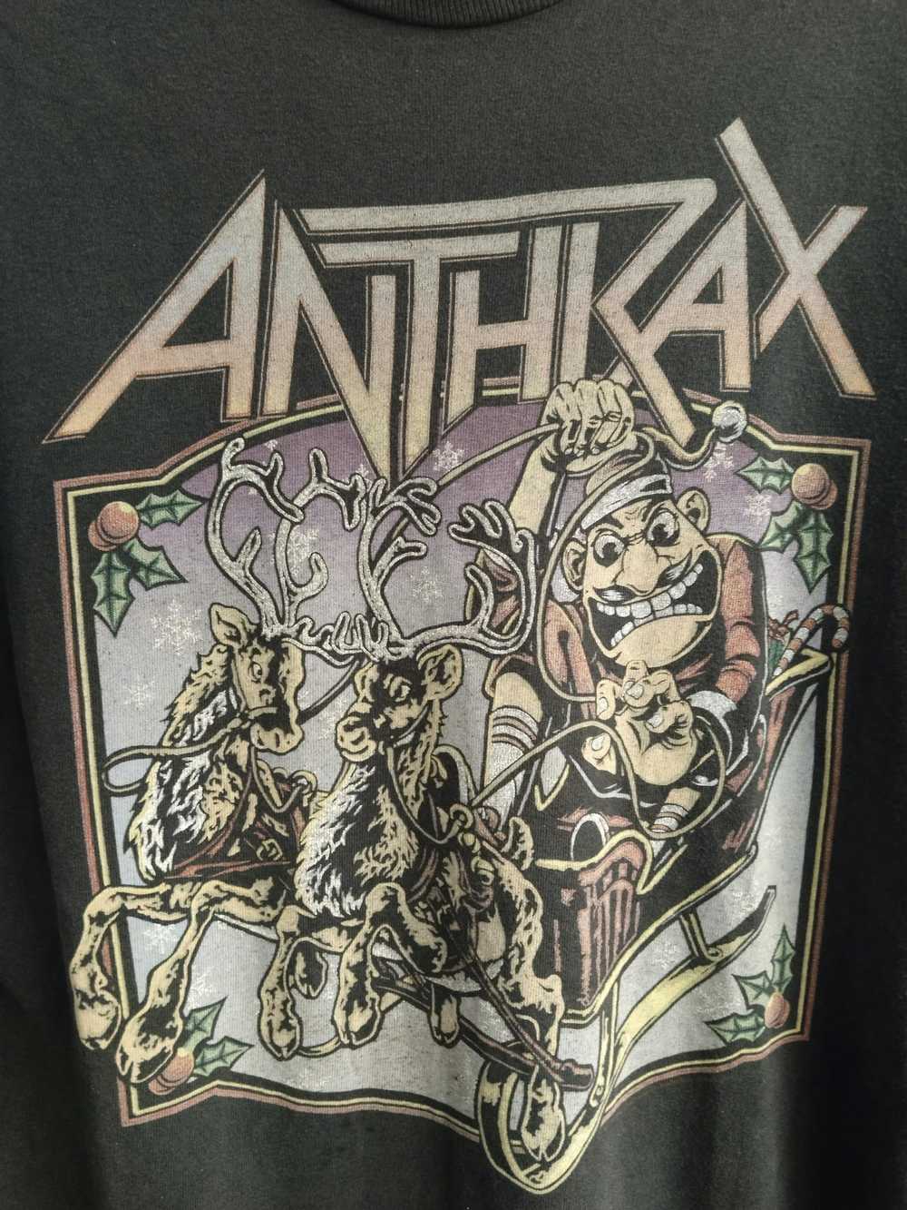 Band Tees × Rock Tees × Vintage Vintage Anthrax B… - image 3