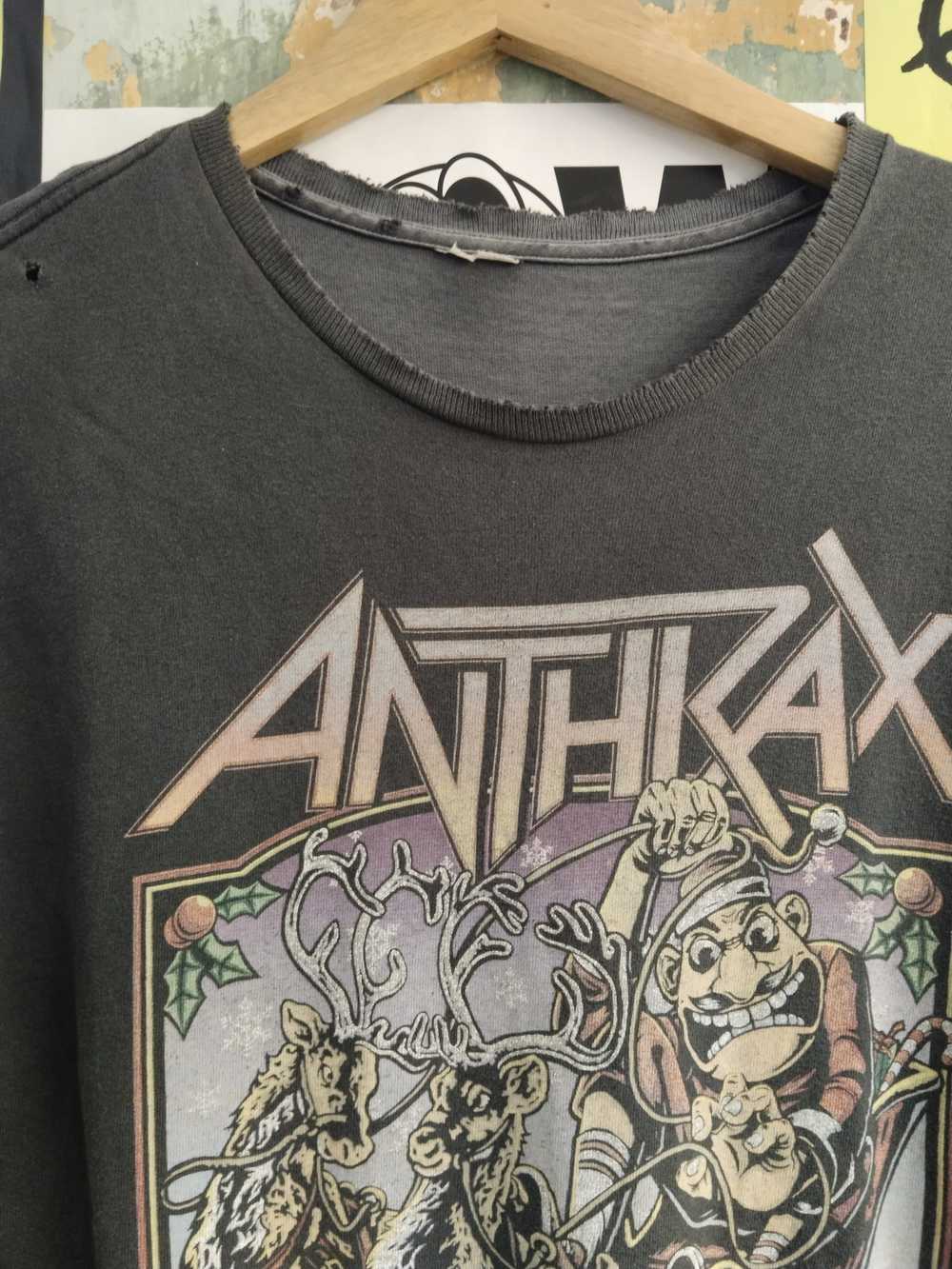 Band Tees × Rock Tees × Vintage Vintage Anthrax B… - image 5