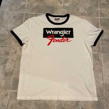 Wrangler X Fender Guitar RARE T-Shirt Size XL - image 1