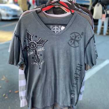 Raw State (Affliction Style) Grunge Tee - image 1