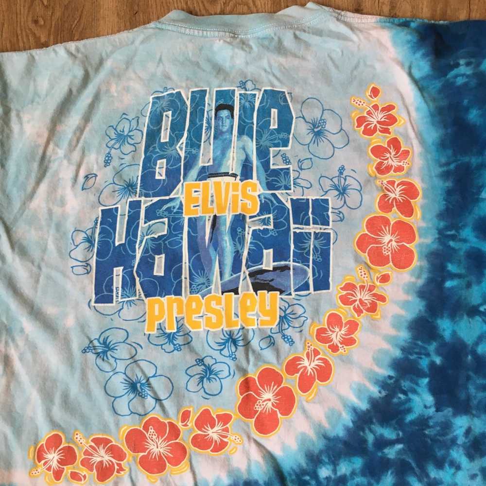 Vintage Elvis Presley Blue Hawaii Liquid Blue Tie… - image 7