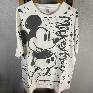 Vintage 1990s Mickey Splatter shirt - image 1