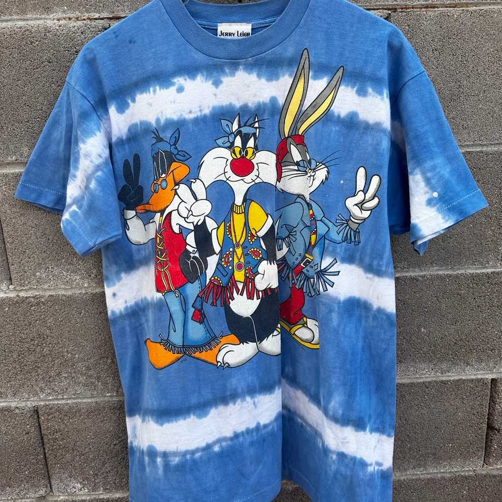 Vintage  1993 Jerry Leigh looney tunes Hippies tee - image 1