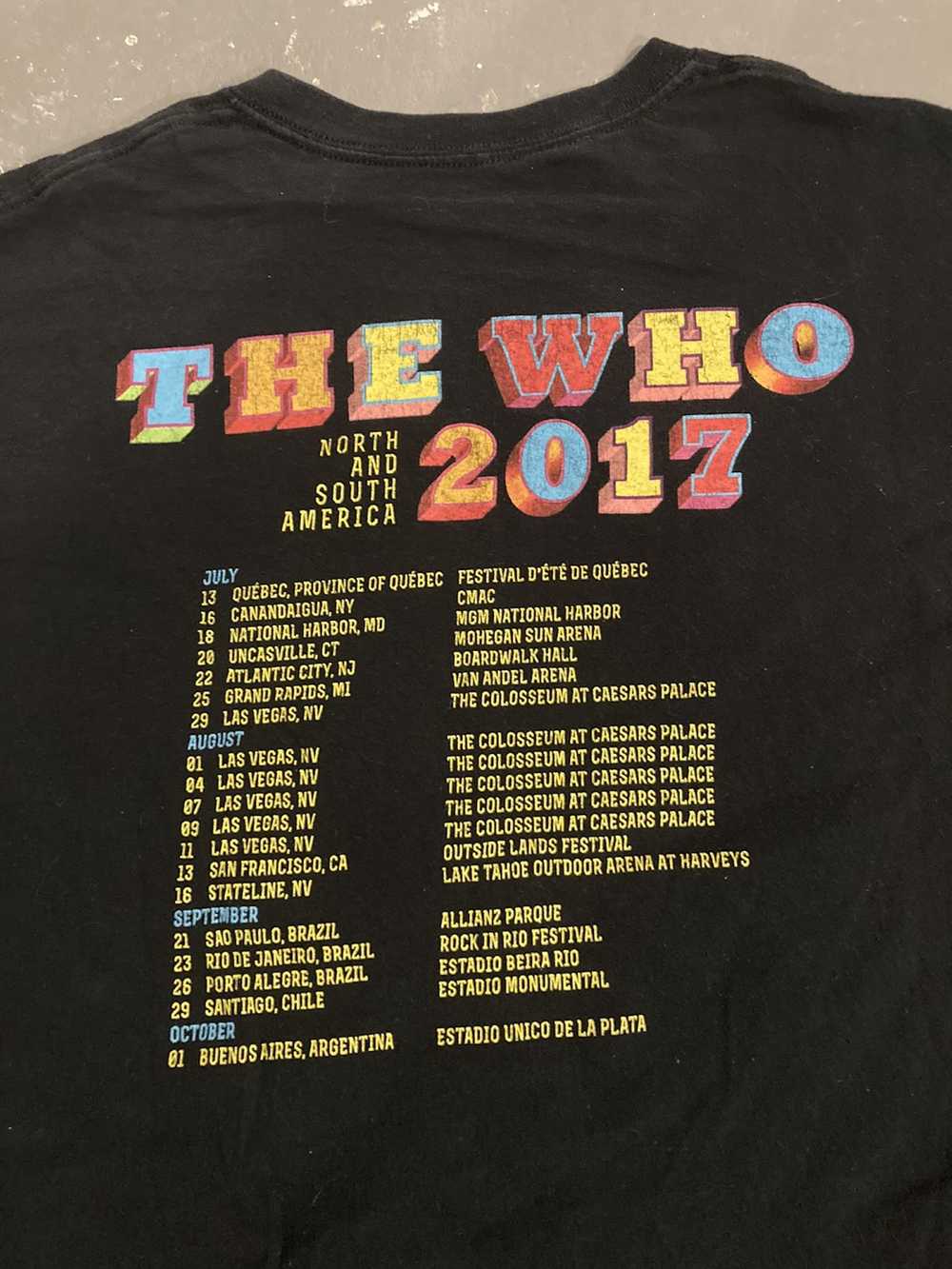 Band Tees × Vintage 2017 TheWho Africa Tour Shirt - image 5