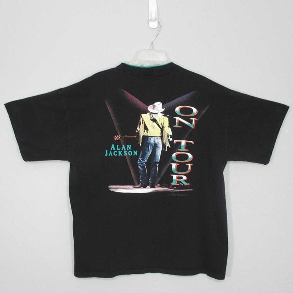 Alan Jackson On Tour T-Shirt XL Vintage Single St… - image 3