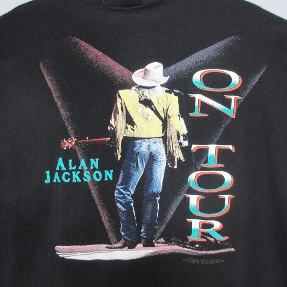 Alan Jackson On Tour T-Shirt XL Vintage Single St… - image 4