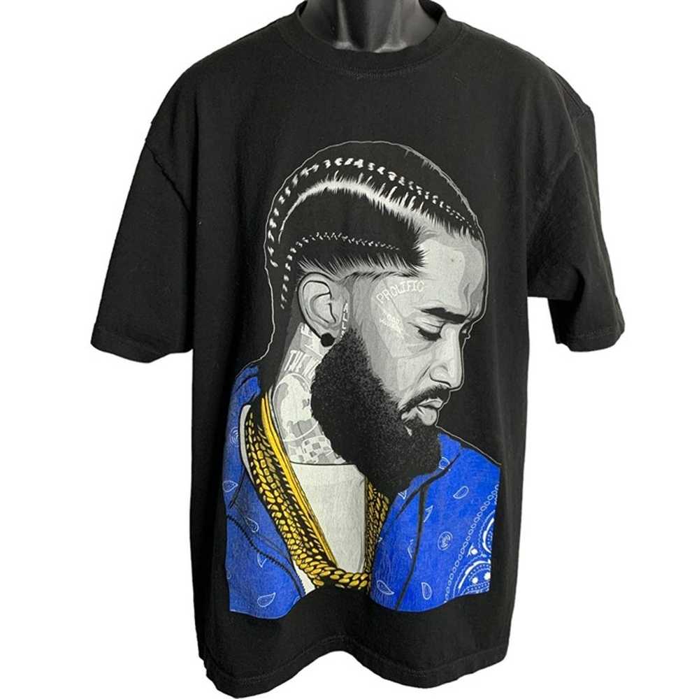 Shaka Wear Nipsey Hussle Crewneck T Shirt XL Blac… - image 1