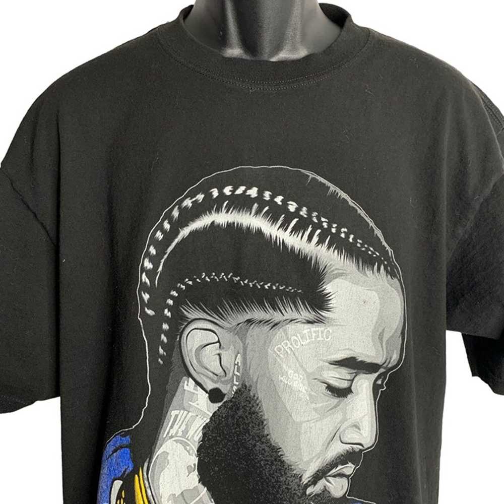 Shaka Wear Nipsey Hussle Crewneck T Shirt XL Blac… - image 2