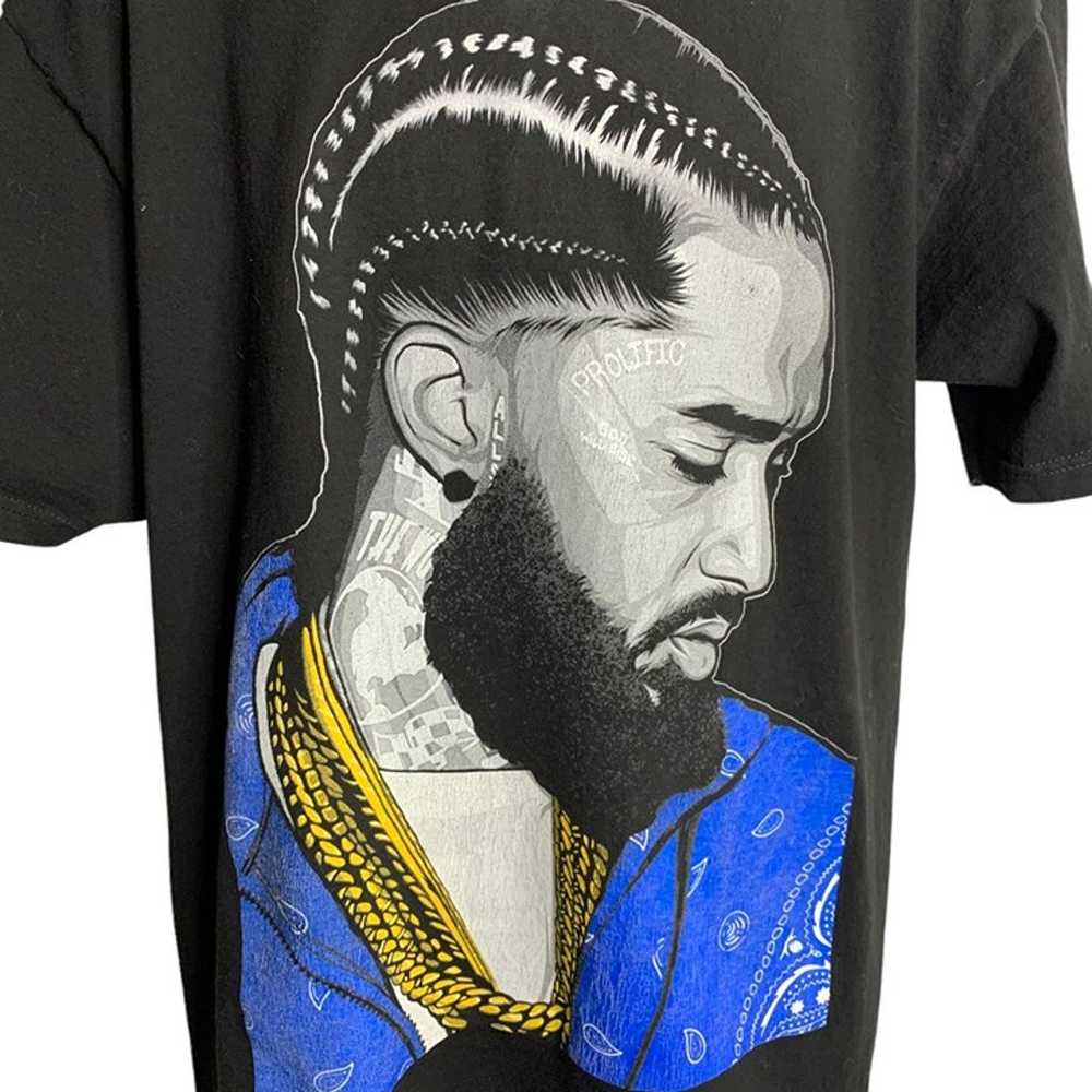 Shaka Wear Nipsey Hussle Crewneck T Shirt XL Blac… - image 3