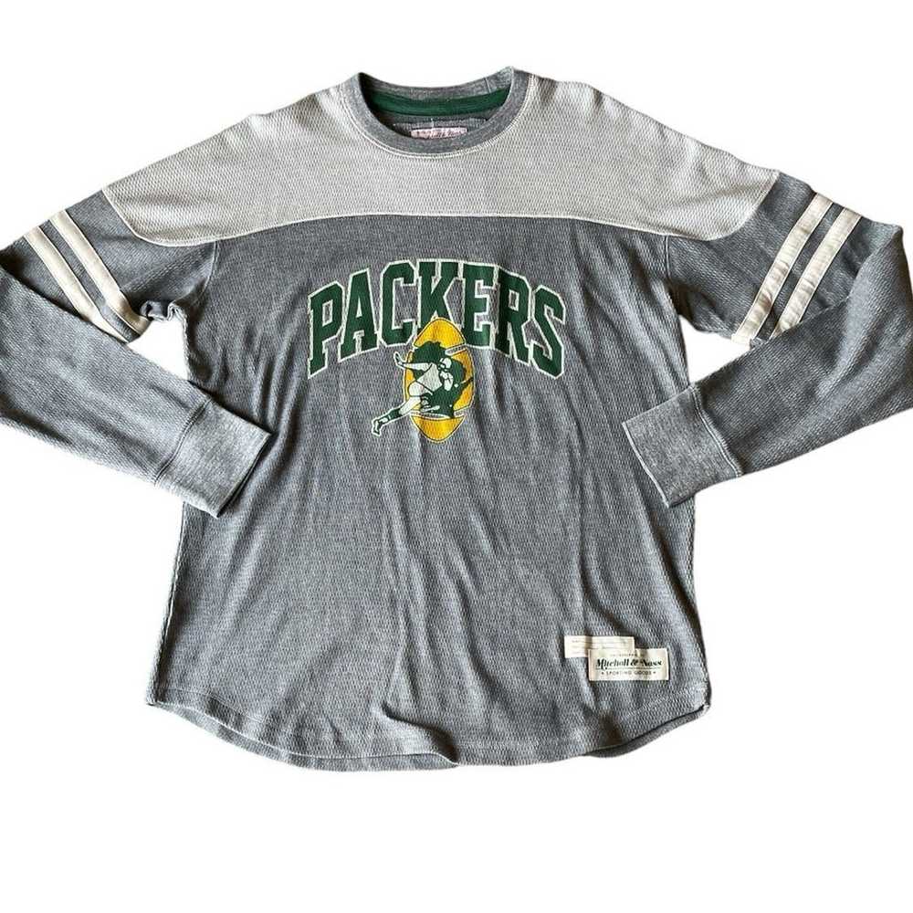 Mitchell & Ness Throwbacks-Mens Packers Long Slee… - image 1