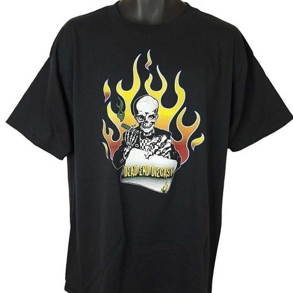 Dead End Diecast T Shirt Vintage 90s Skeleton Sku… - image 1