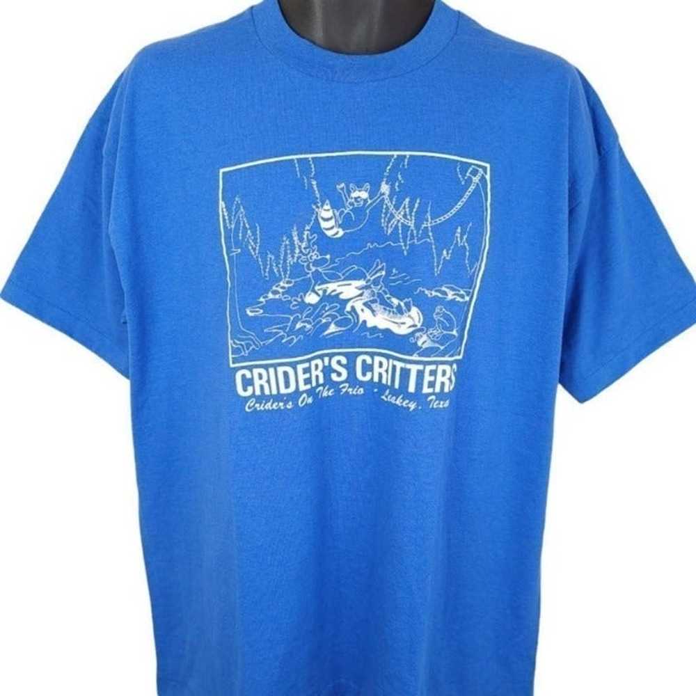 Criders Critters T Shirt Vintage 90s Raccoon Frog… - image 1