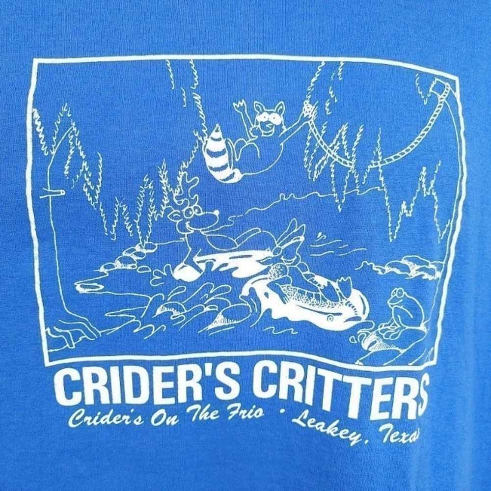Criders Critters T Shirt Vintage 90s Raccoon Frog… - image 2