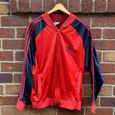 Adidas × Vintage 1980s Adidas trefoil track jacket - image 1