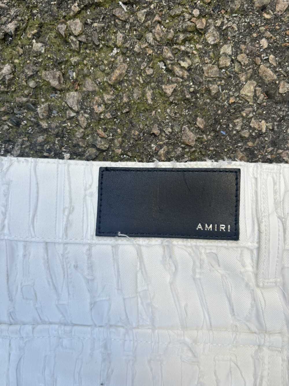 Amiri $2k Wide Leg Jacquard Logo Cargo Pants - image 5