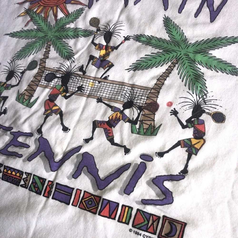 vintage 90s jammin tennis Hip Hop Island Vibe shi… - image 1