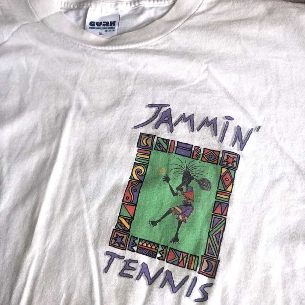 vintage 90s jammin tennis Hip Hop Island Vibe shi… - image 3