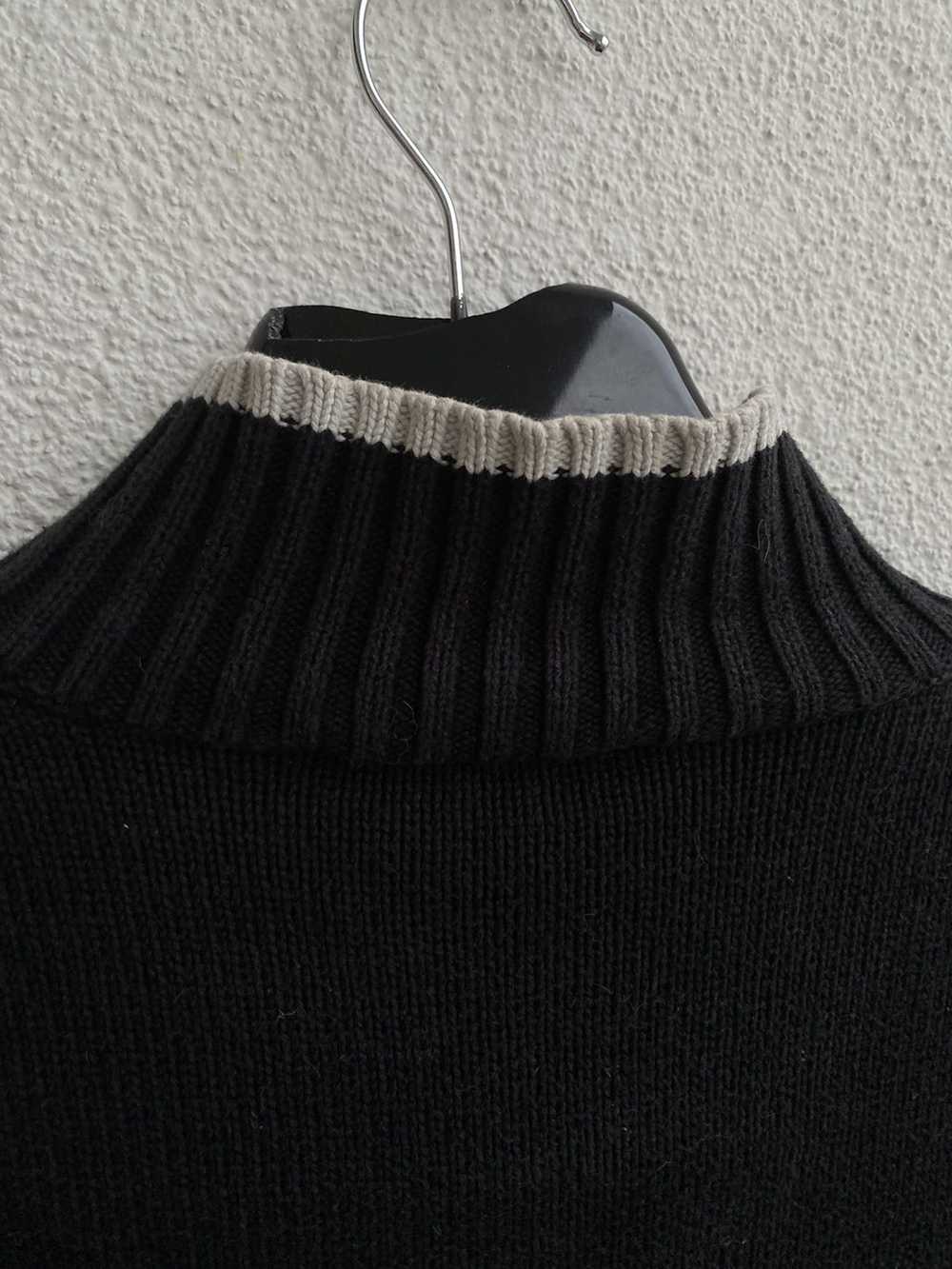 Vintage × Yves Saint Laurent Black YSL Sweater Zi… - image 11