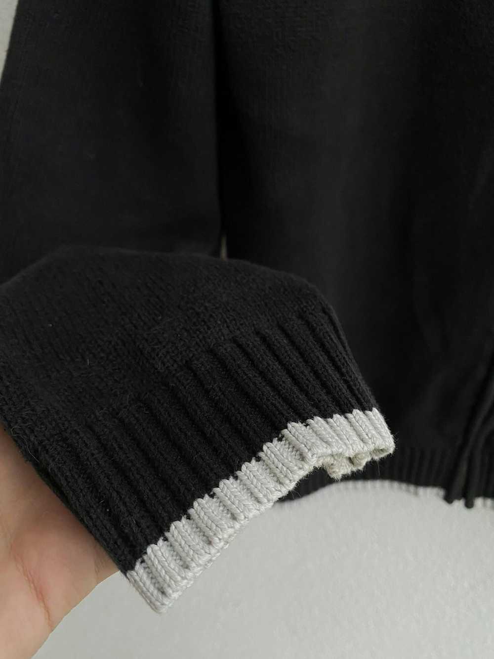 Vintage × Yves Saint Laurent Black YSL Sweater Zi… - image 8