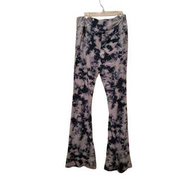 New No Boundaries Paisley Floral Knit Flare Pants Juniors Women Many Sizes  Pink 
