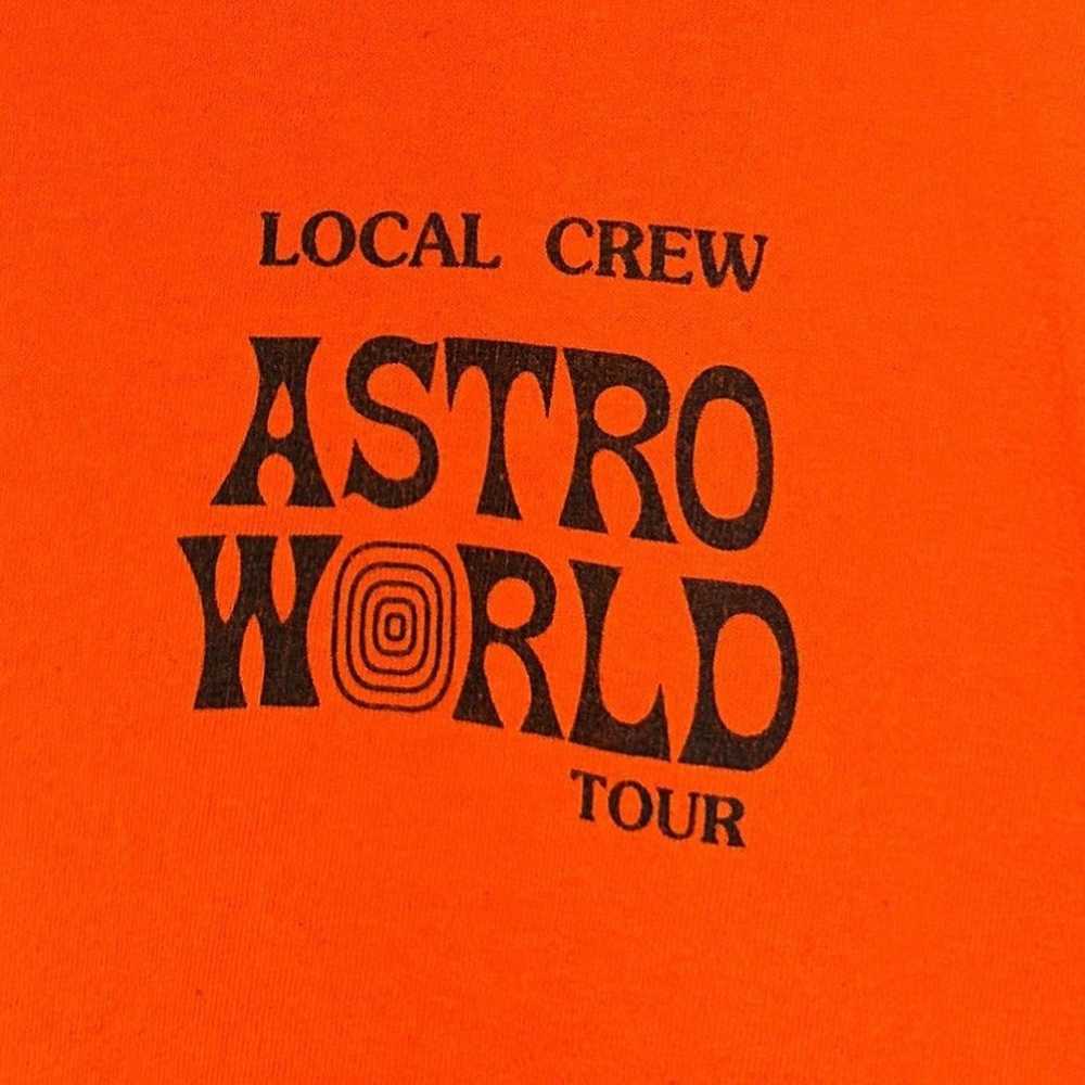 Travis Scott Astroworld LOCAL CREW Orange T-Shirt… - image 3